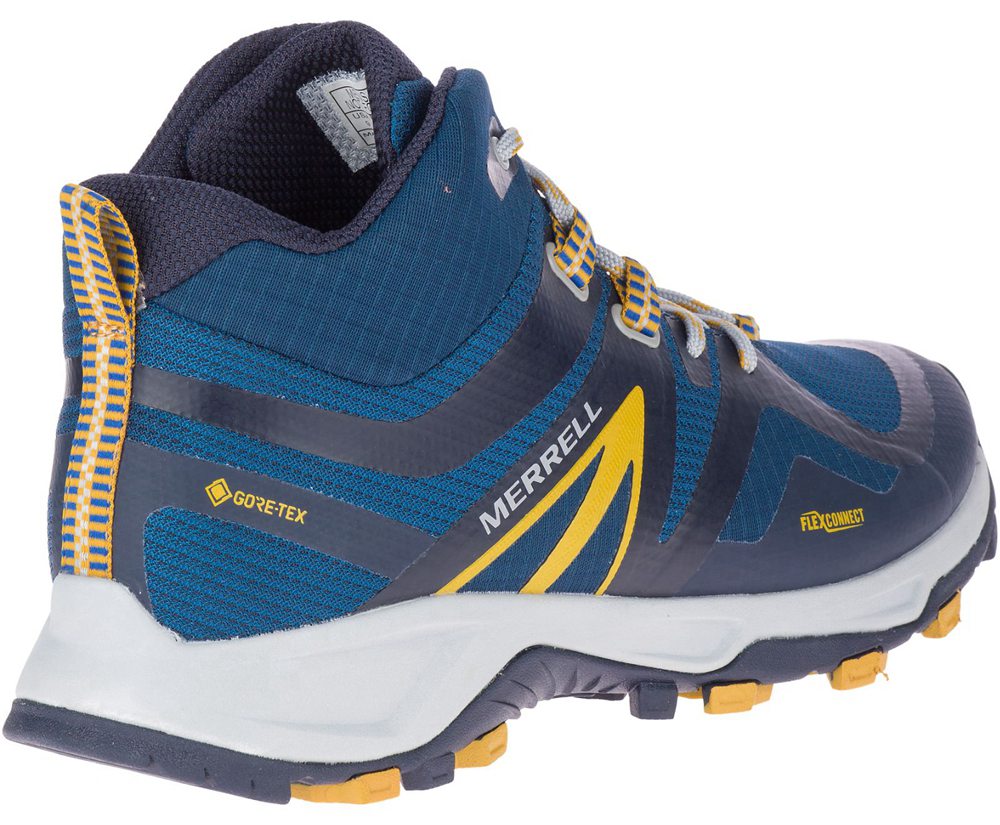 Merrell Hiking Boots Blue - MQM Flex 2 Mid GORE-TEX® - Mens 49AJBOGUY